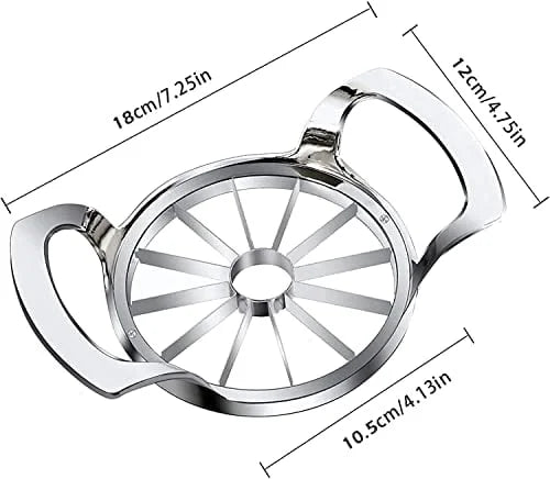 Apple Slicer 12-Slice Stainless Steel & Ergonomic Handles