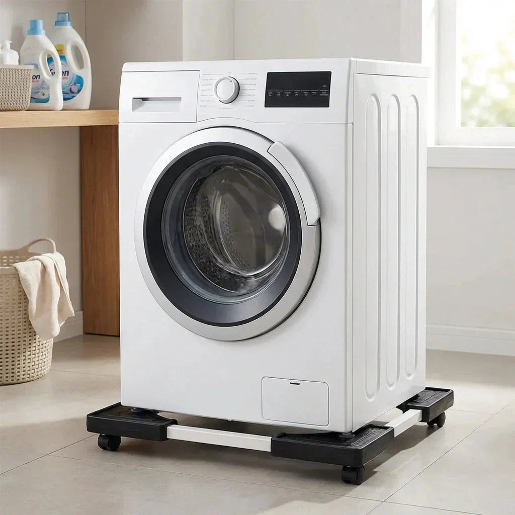 Appliance Dolly Adjustable Heavy-Duty Metal Swivel Casters & Brakes