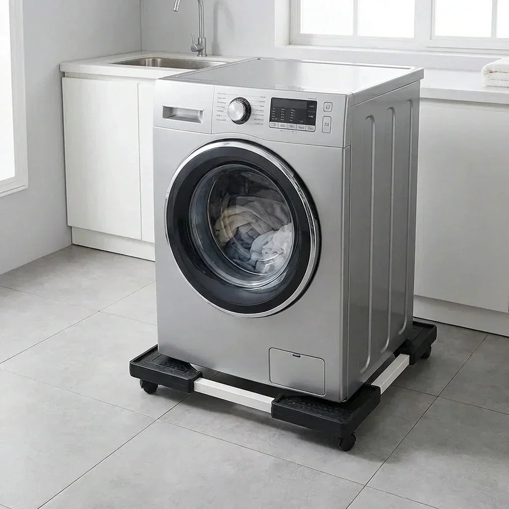 Appliance Dolly Adjustable Heavy-Duty Metal Swivel Casters & Brakes