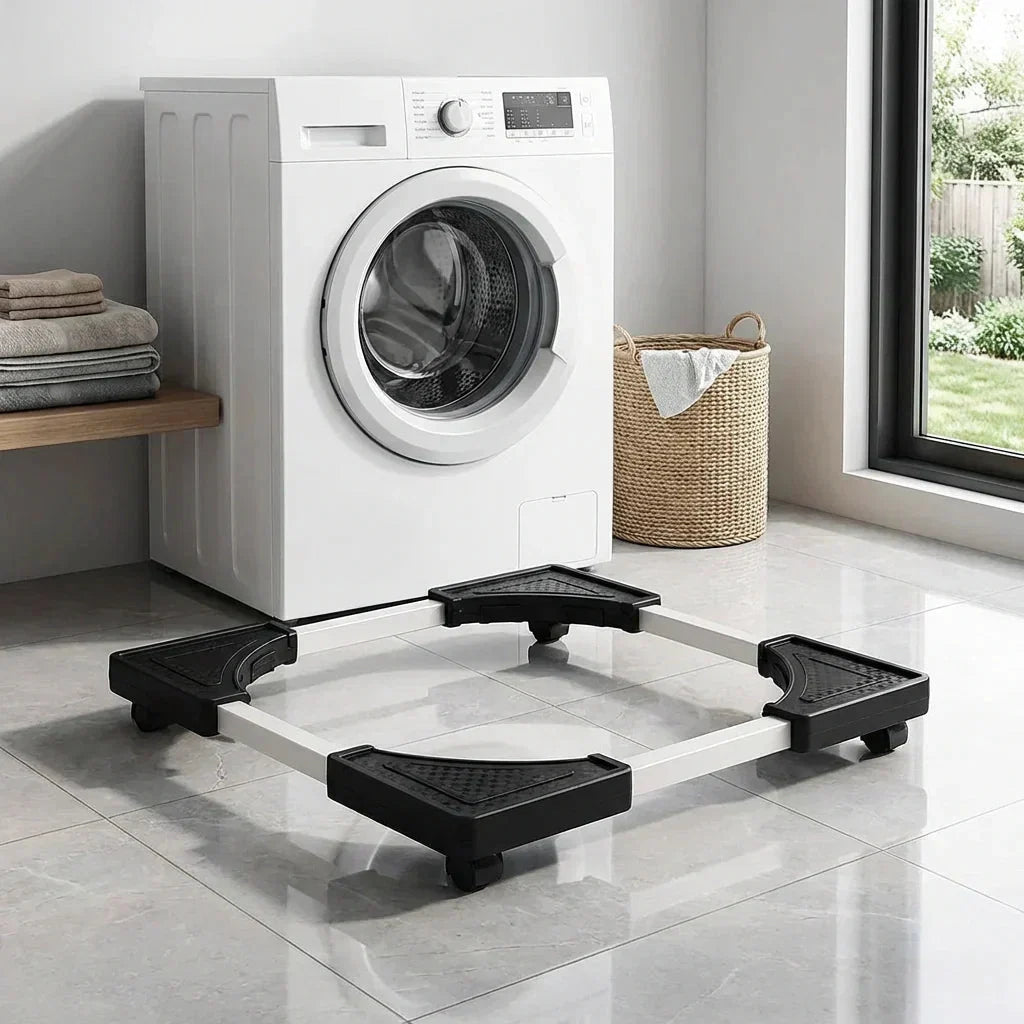 Appliance Dolly Adjustable Heavy-Duty Metal Swivel Casters & Brakes