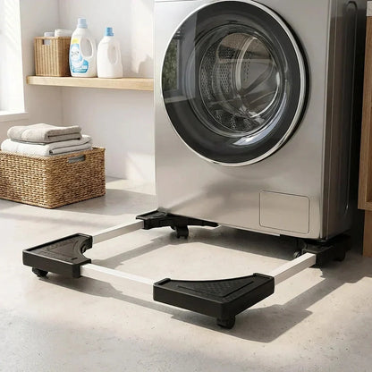 Appliance Dolly Adjustable Heavy-Duty Metal Swivel Casters & Brakes