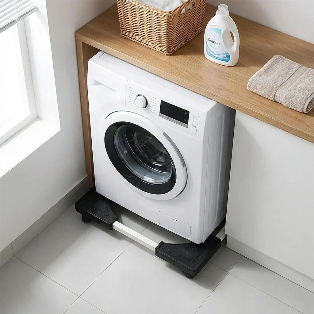 Appliance Dolly Adjustable Heavy-Duty Metal Swivel Casters & Brakes