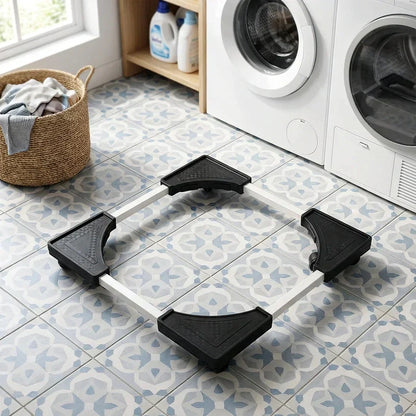 Appliance Dolly Adjustable Heavy-Duty Metal Swivel Casters & Brakes