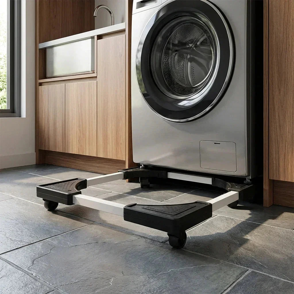 Appliance Dolly Adjustable Heavy-Duty Metal Swivel Casters & Brakes