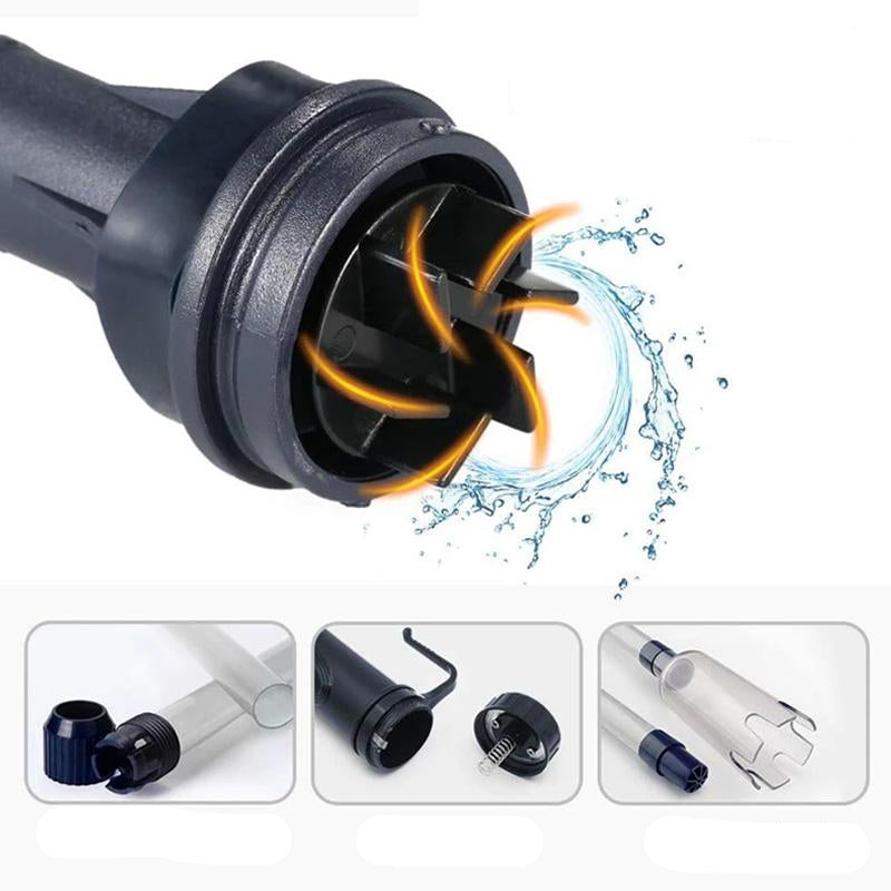Aquarium Gravel Vacuum Automatic Battery-Powered Adjustable Tubes