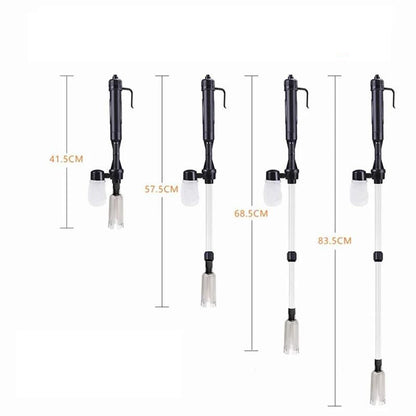 Aquarium Gravel Vacuum Automatic Battery-Powered Adjustable Tubes