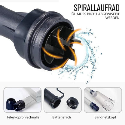 Aquarium Water Changer Battery-Powered Adjustable Tubes & Filter Bag