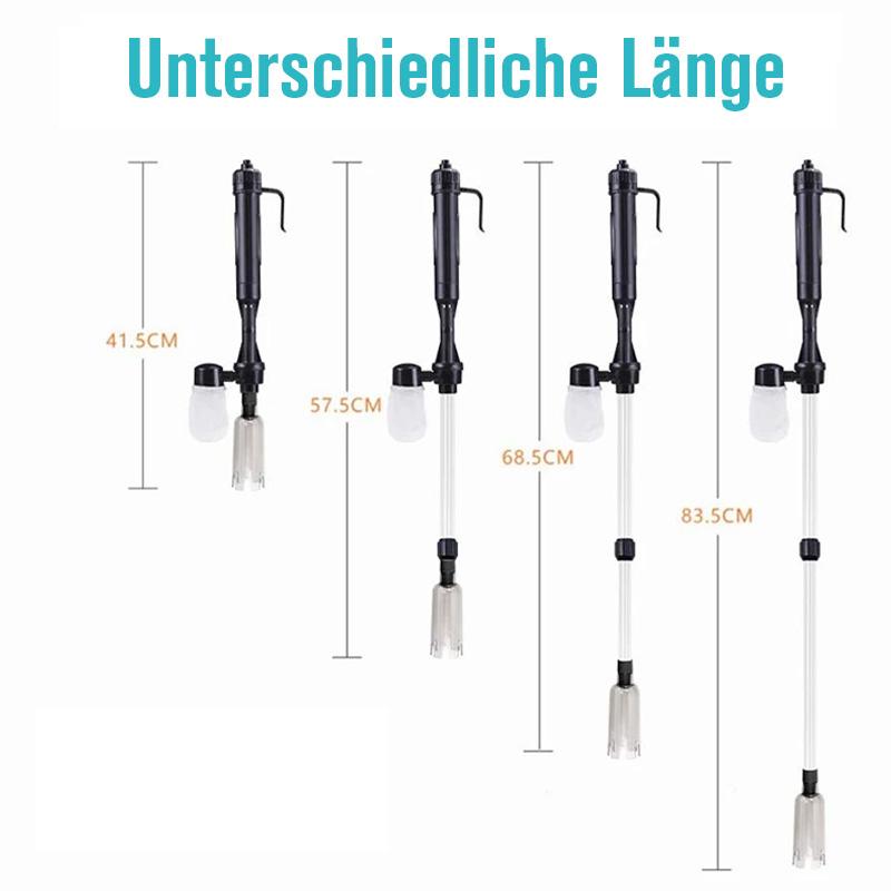 Aquarium Water Changer Battery-Powered Adjustable Tubes & Filter Bag