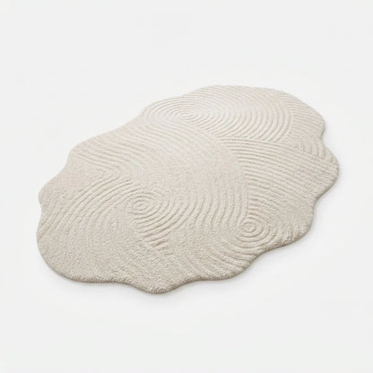 Area Rug Soft Pile & Wave Texture