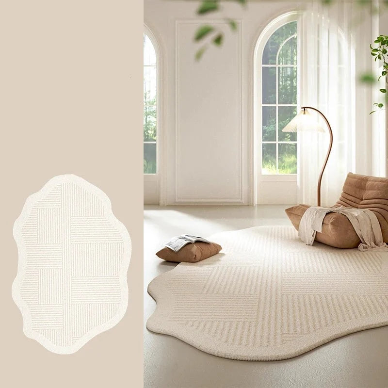 Area Rug Soft Pile & Wave Texture