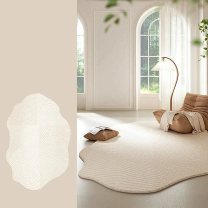 Area Rug Soft Pile & Wave Texture