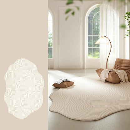 Area Rug Soft Pile & Wave Texture