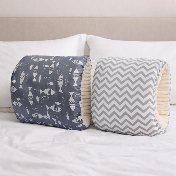 Arm Nursing Pillow Forearm Slip-On Sherpa-Lined