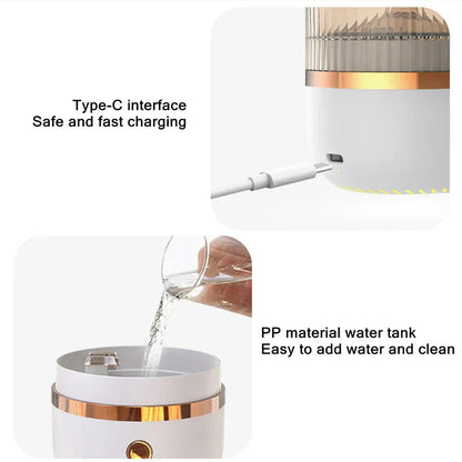 Aroma Diffuser Himalayan Salt Lamp Ultrasonic 160ml Tank