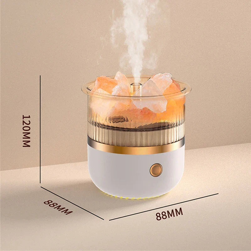 Aroma Diffuser Himalayan Salt Lamp Ultrasonic 160ml Tank
