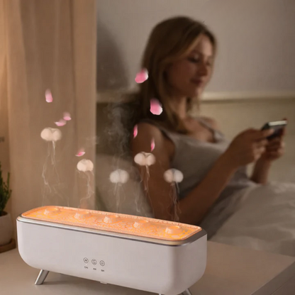 Aroma Diffuser Jellyfish Mist Remote & Timer 300ml Tank