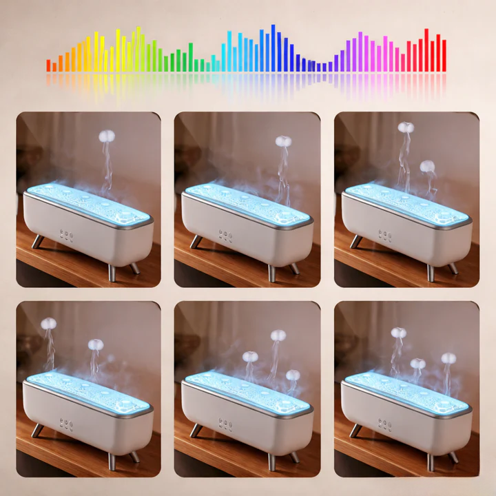 Aroma Diffuser Jellyfish Mist Remote & Timer 300ml Tank