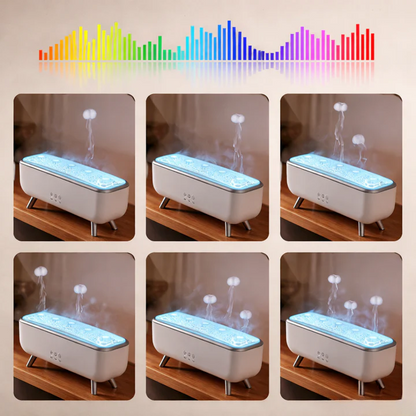 Aroma Diffuser Jellyfish Mist Remote & Timer 300ml Tank