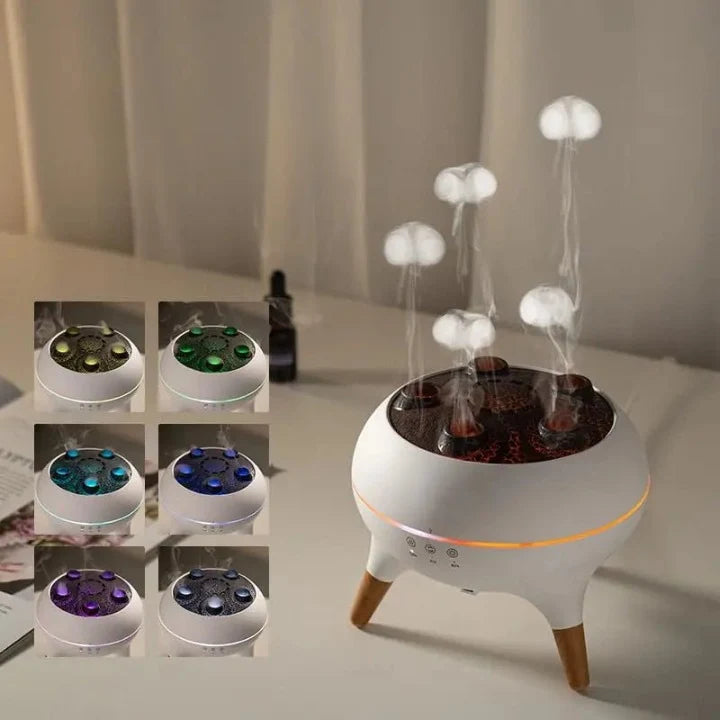 Aroma Diffuser Multi-Fountain Cloud Mist Remote Control