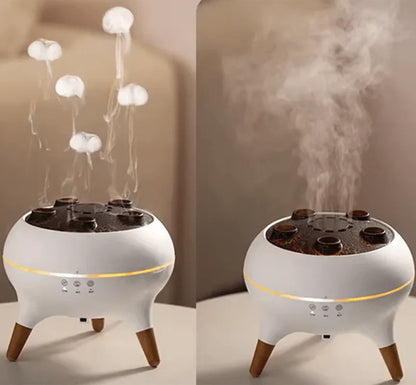 Aroma Diffuser Multi-Fountain Cloud Mist Remote Control