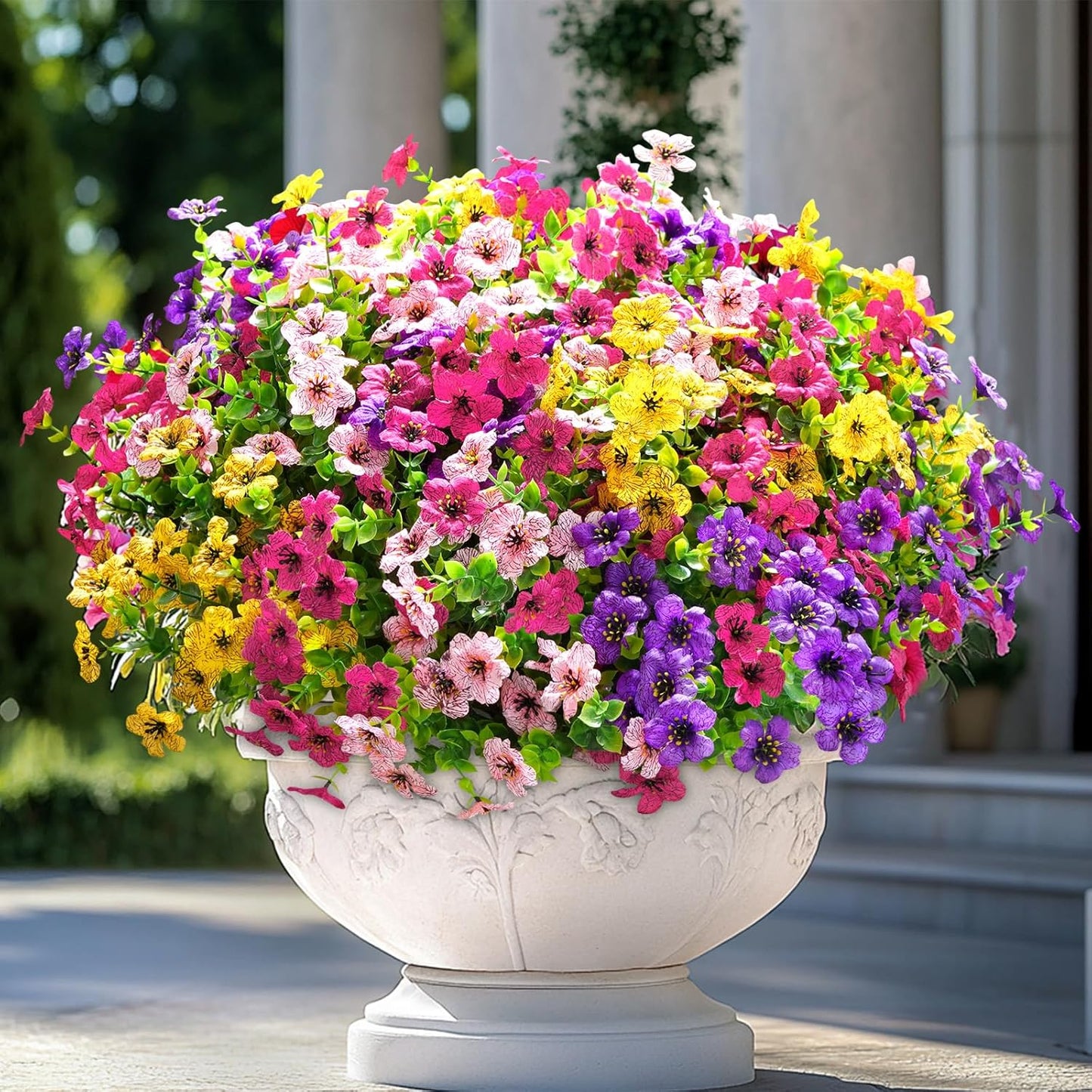 Artificial Flower Set Lifelike UV-Resistant & Colorfast