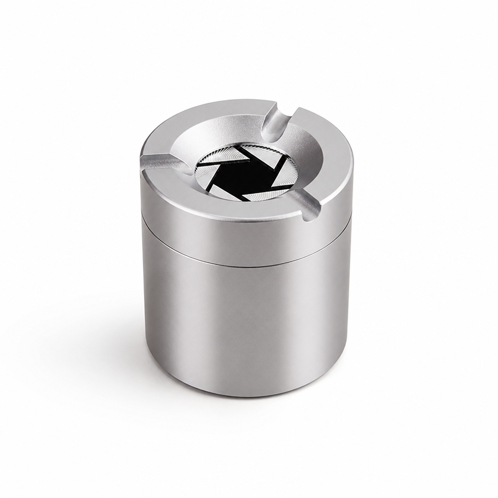 Ashtray Stainless Steel Odor-Tight Twist Lid