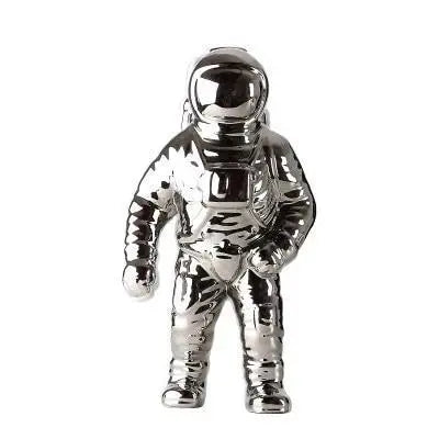 Astronaut Figurine Integrated Flower Compartment Shelf Decor
