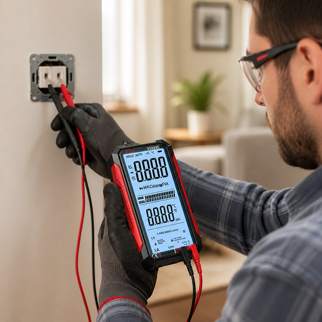 Auto-Range Backlit USB-Rechargeable Digital Multimeter