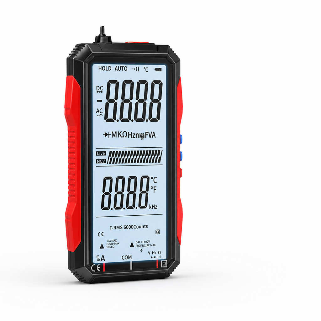 Auto-Range Backlit USB-Rechargeable Digital Multimeter