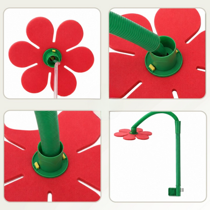Auto Rotating Lawn Sprinkler Fine Mist Cooling Ground Spike