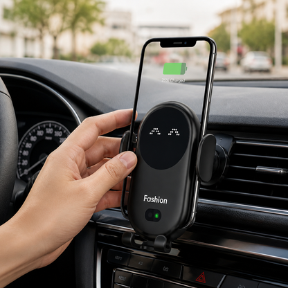 Automatic Clamping Mount Wireless Car Charger (15W Fast Charging)