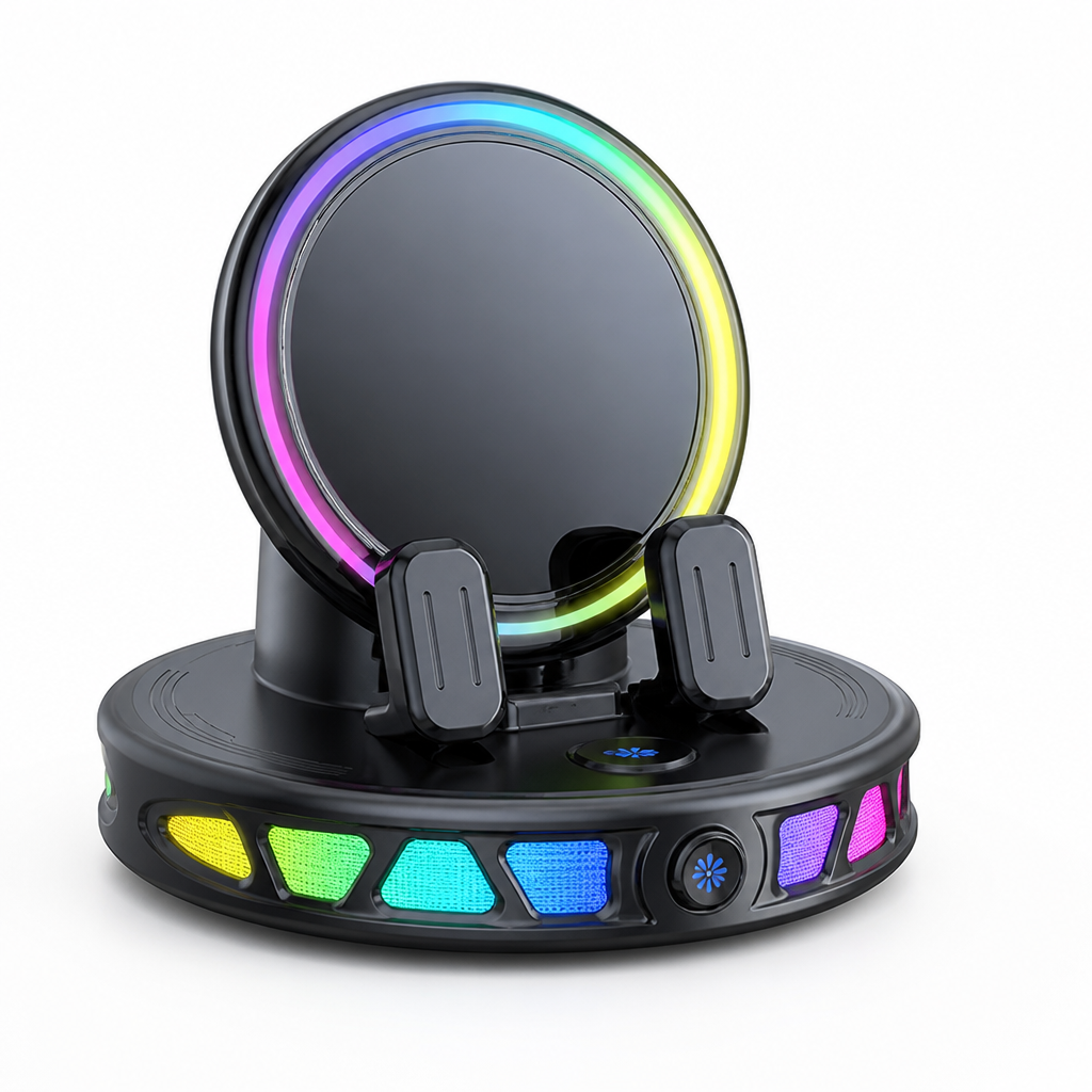 Automatic One-Hand RGB Car Phone Mount