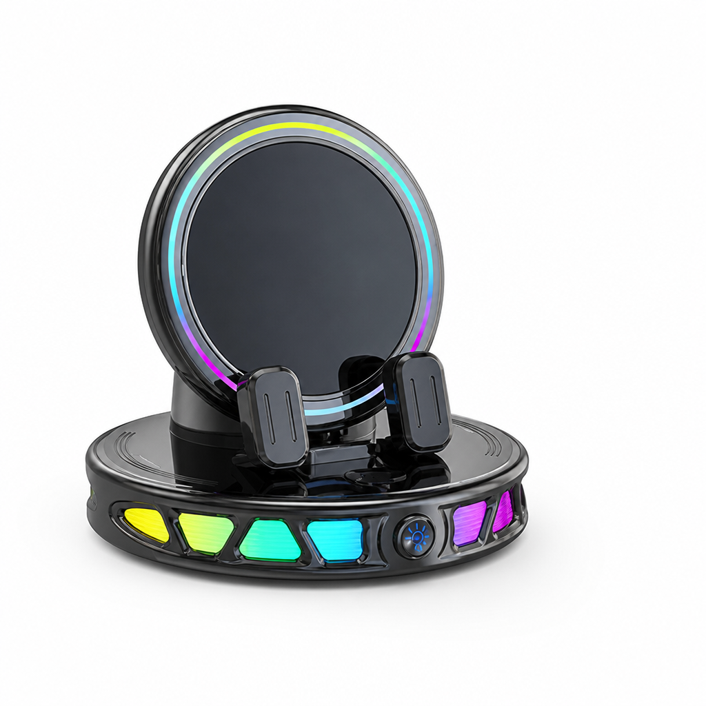Automatic One-Hand RGB Car Phone Mount
