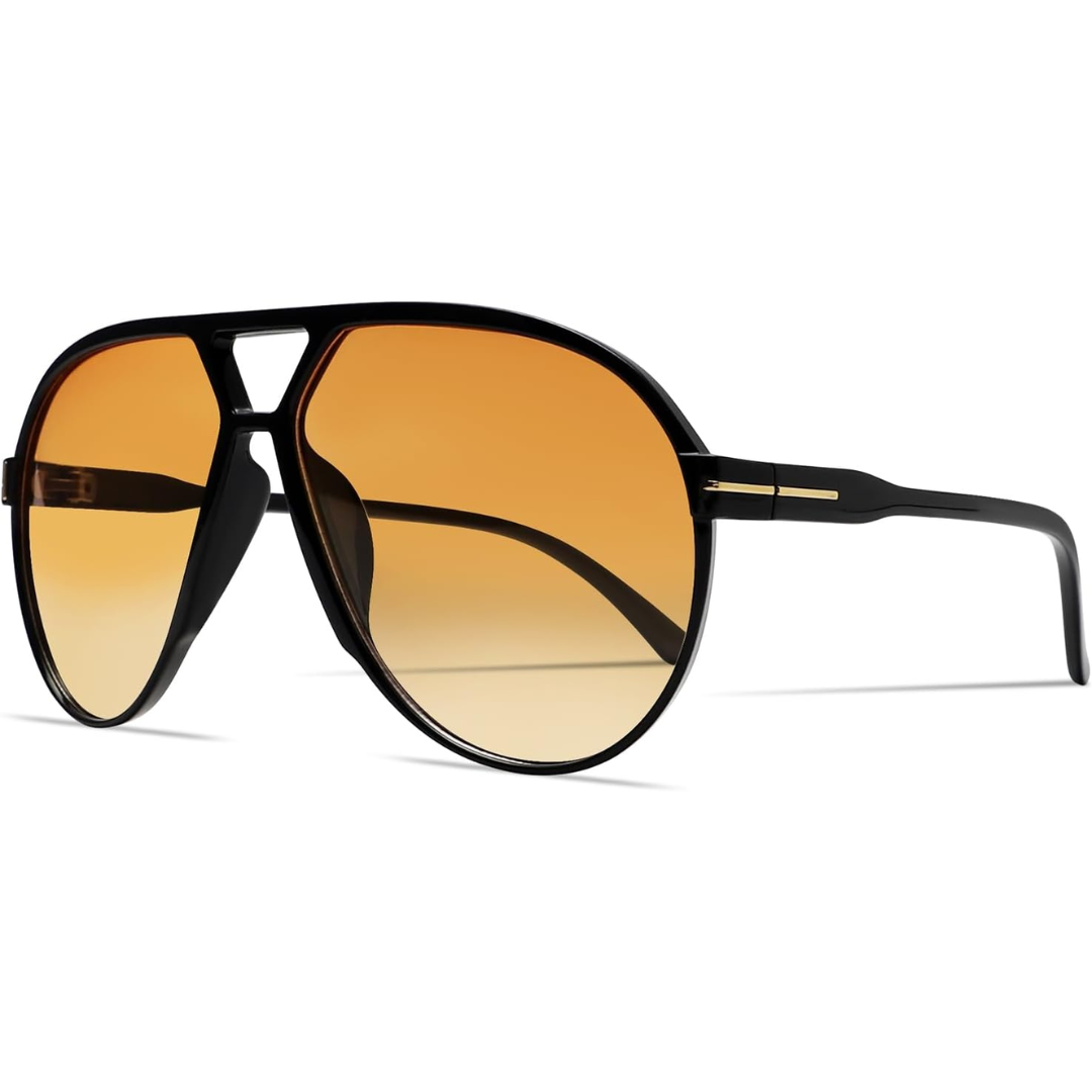 Aviator Sunglasses Oversized Retro UV400 Protection