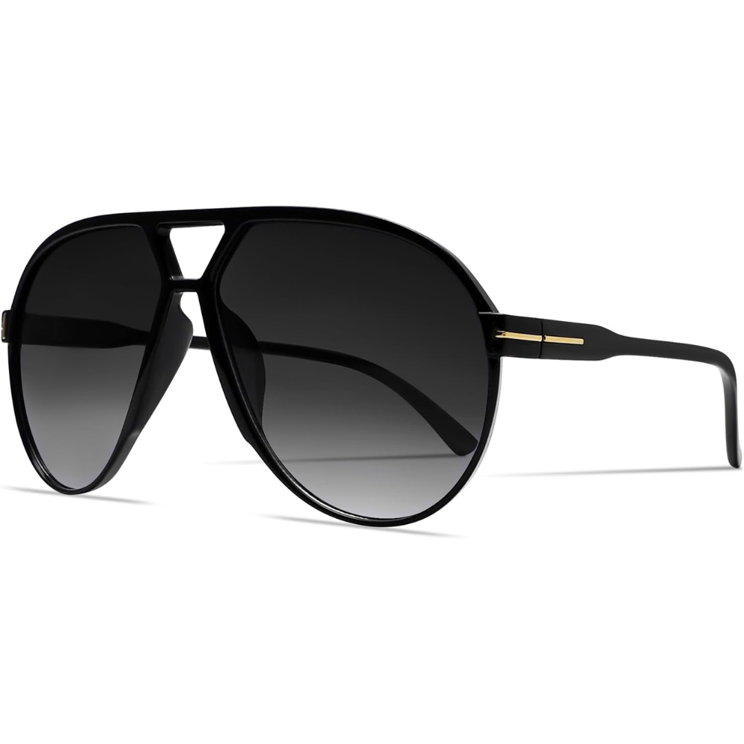 Aviator Sunglasses Oversized Retro UV400 Protection