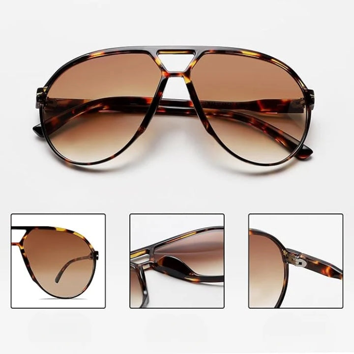 Aviator Sunglasses Oversized Retro UV400 Protection