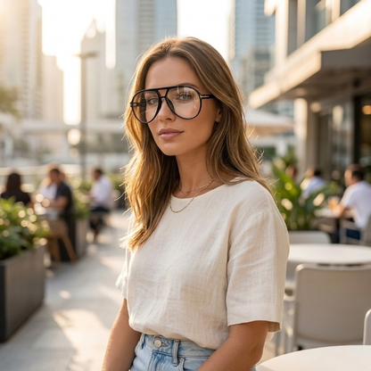 Aviator Sunglasses Oversized Retro UV400 Protection
