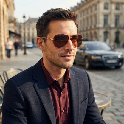 Aviator Sunglasses Polarized UV400 Scratch-Resistant Lenses