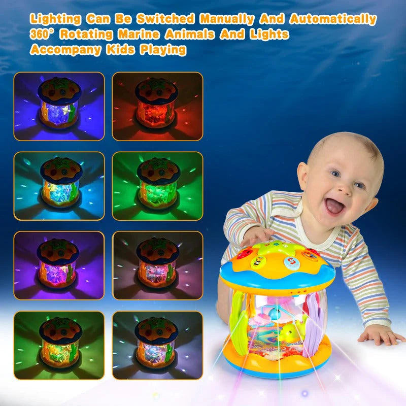 Baby Night Light Rotating Sea Animals & Soothing Melodies