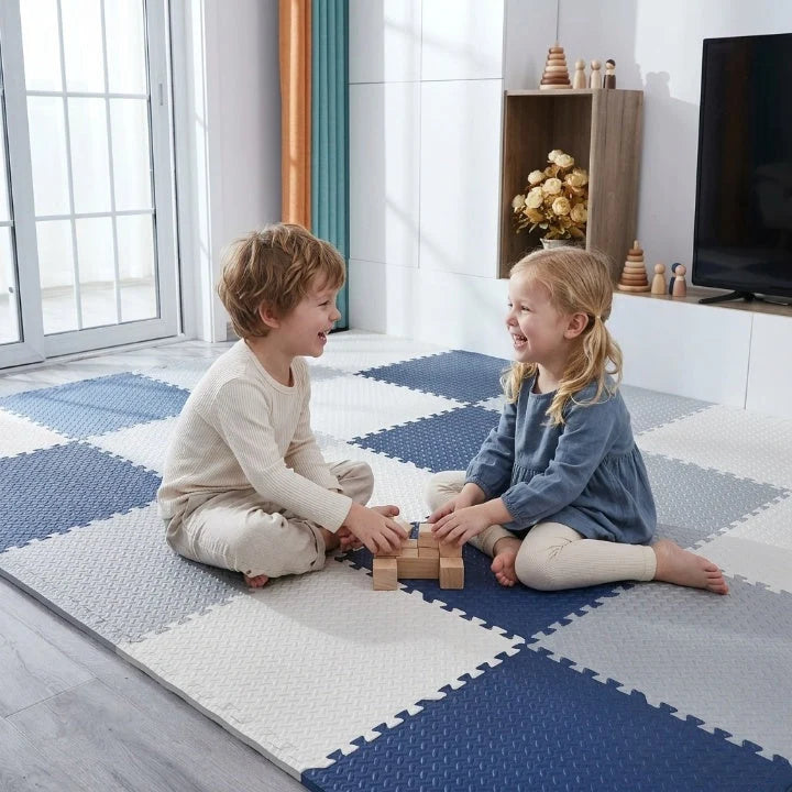 Baby Play Mat Non-Toxic Foam 12 Interlocking Pieces
