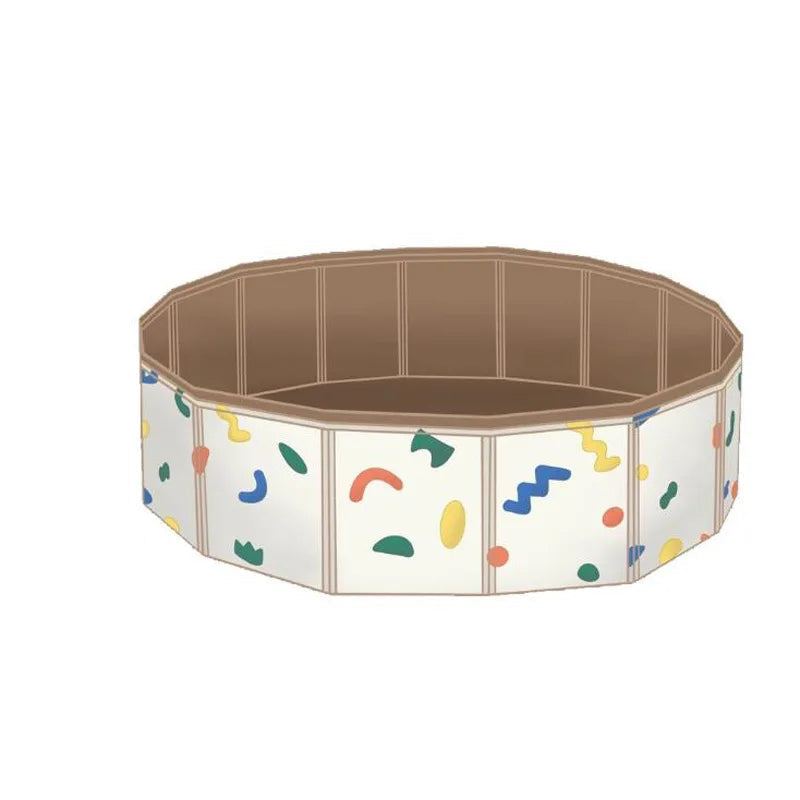 Baby Playpen Foldable Round 80 cm Waterproof & BPA-Free