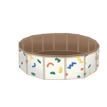 Baby Playpen Foldable Round 80 cm Waterproof & BPA-Free