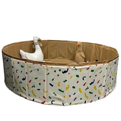 Baby Playpen Foldable Round 80 cm Waterproof & BPA-Free
