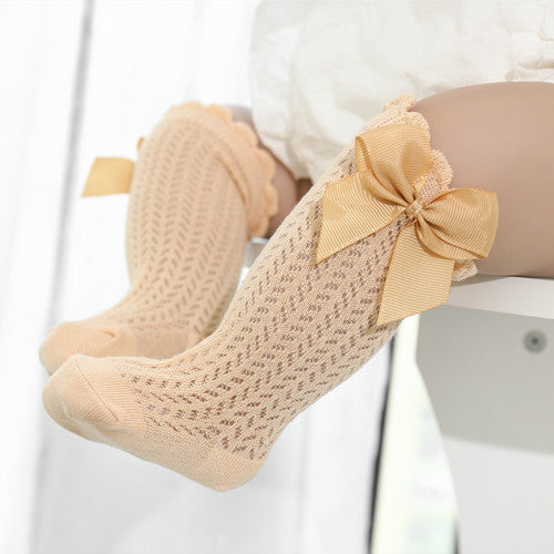 Baby Socks Longer Fit Soft Cotton Decorative Bow