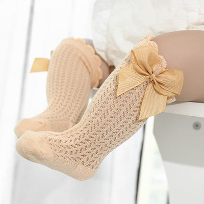 Baby Socks Longer Fit Soft Cotton Decorative Bow