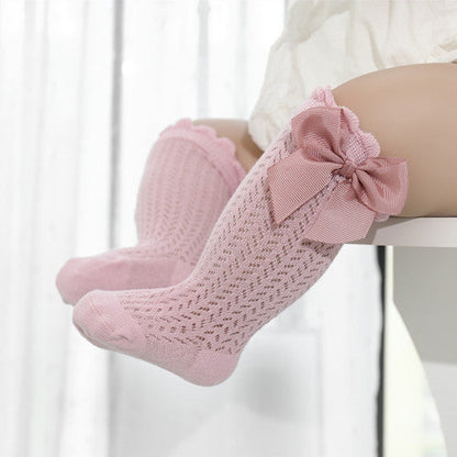 Baby Socks Longer Fit Soft Cotton Decorative Bow