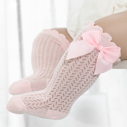 Baby Socks Longer Fit Soft Cotton Decorative Bow