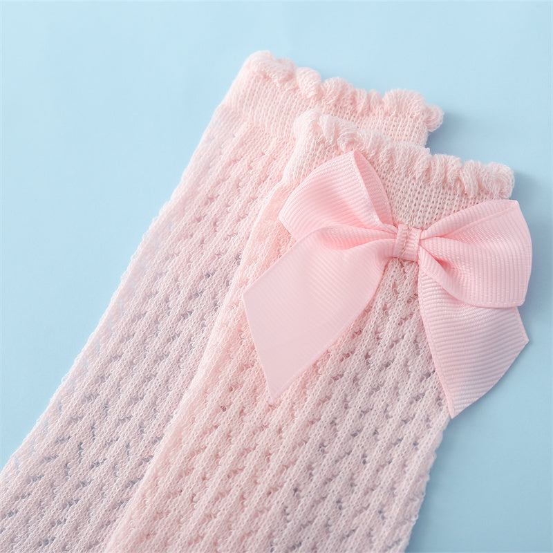 Baby Socks Longer Fit Soft Cotton Decorative Bow