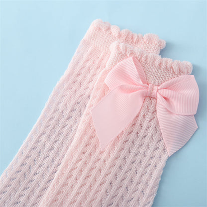 Baby Socks Longer Fit Soft Cotton Decorative Bow