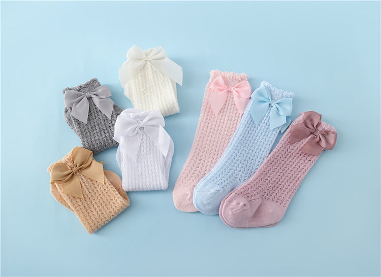 Baby Socks Longer Fit Soft Cotton Decorative Bow